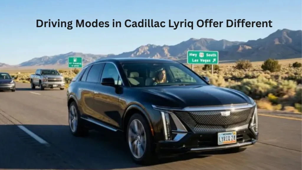 do the driving modes in cadillac lyriq offer different ranges or battery usages?